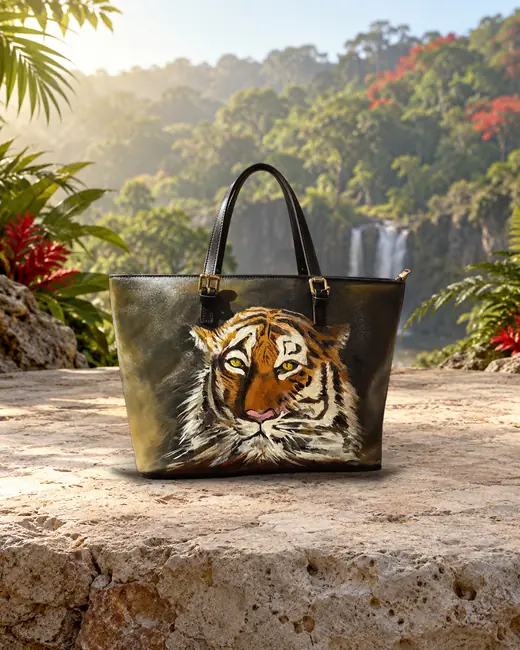 Tigre tote rosso