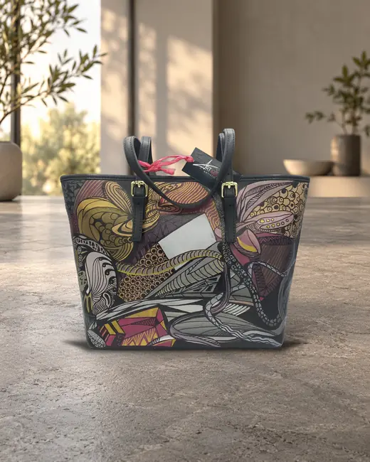 Tote astratto grigio
