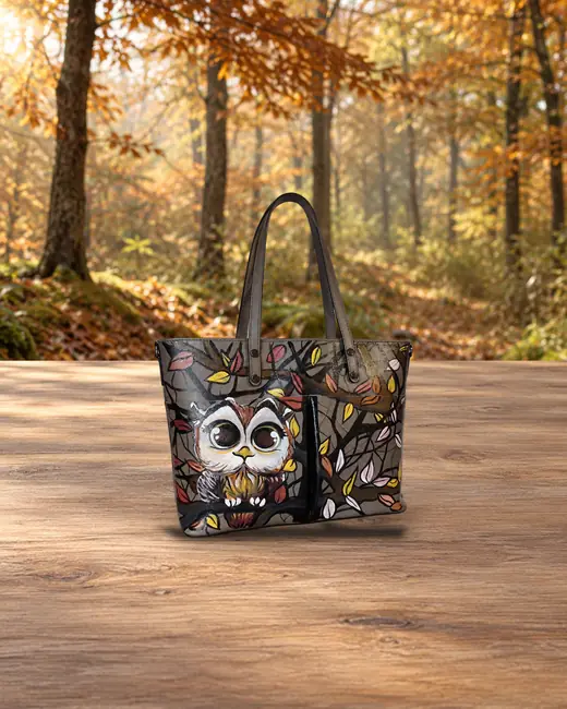 Gufo alberi grigio