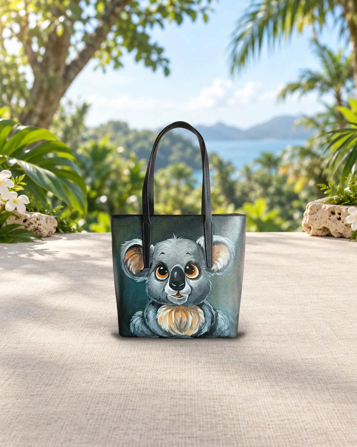 Koala, hand-painted bag