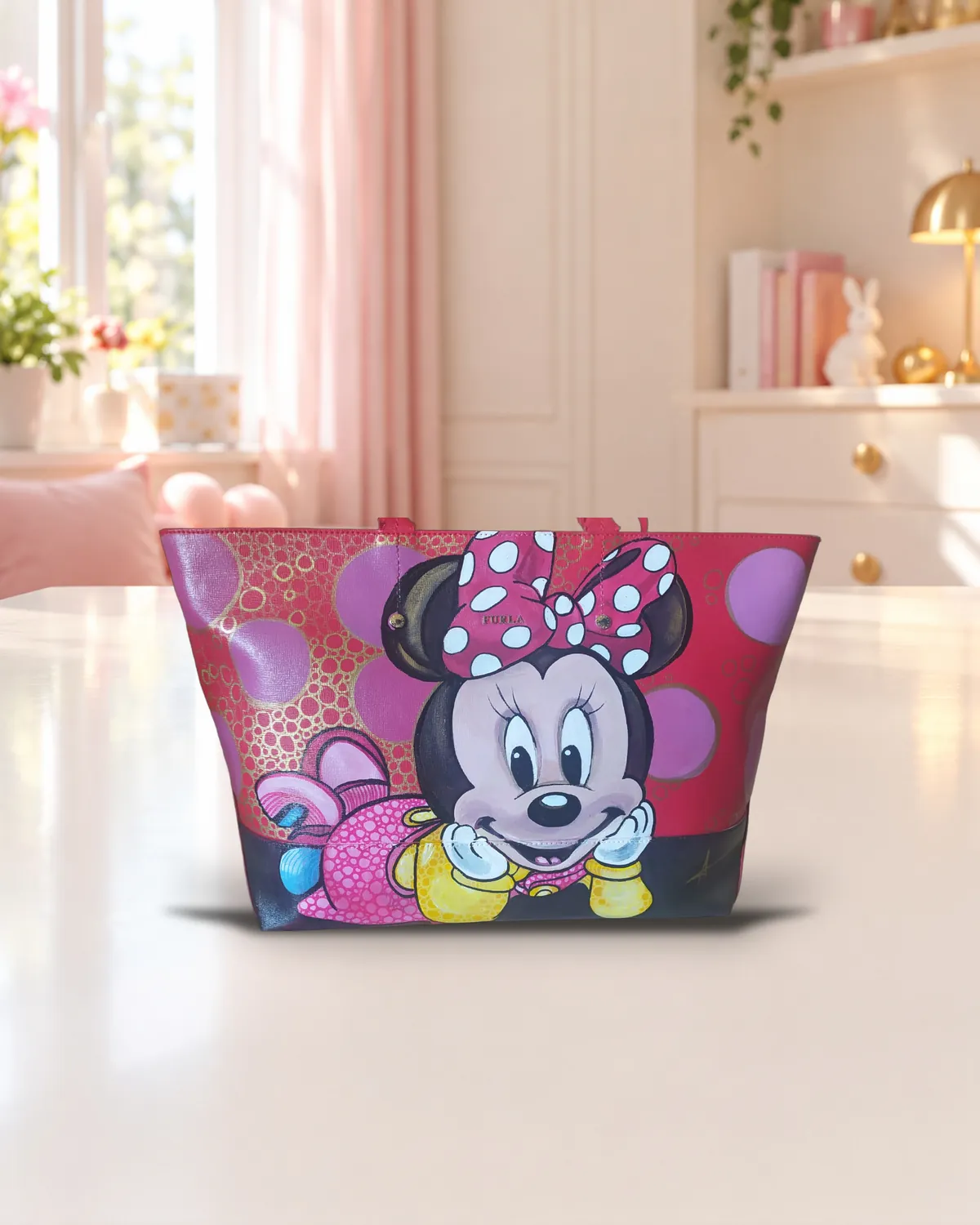 Minnie, borsa dipinta a mano