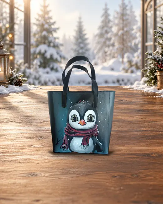 Pinguino sciarpa rossa