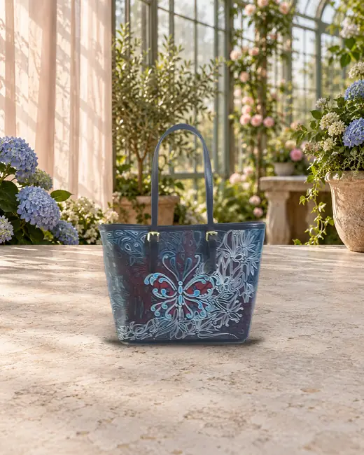 Fiore pizzo blu